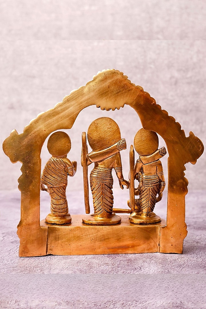 Gold Brass Lord Shri Ram With Surya Prabhavali dol by The Advitya at Pernia's Pop Up Shop