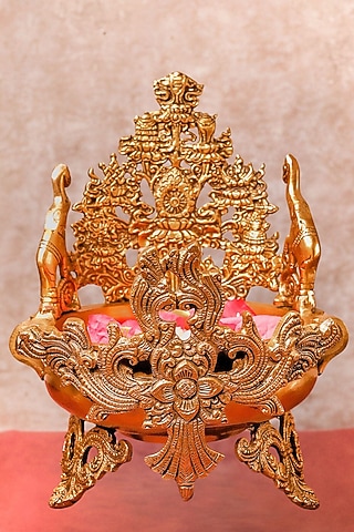 Gold Brass Urli by The Advitya