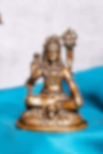 Gold Brass Lord Shiva Idol by The Advitya at Pernia's Pop Up Shop