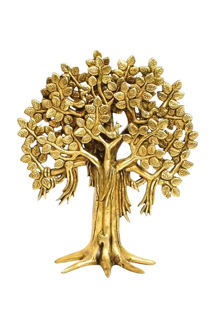 Gold Brass Kalpavriksha Tree Showpiece by The Advitya at Pernia's Pop Up Shop