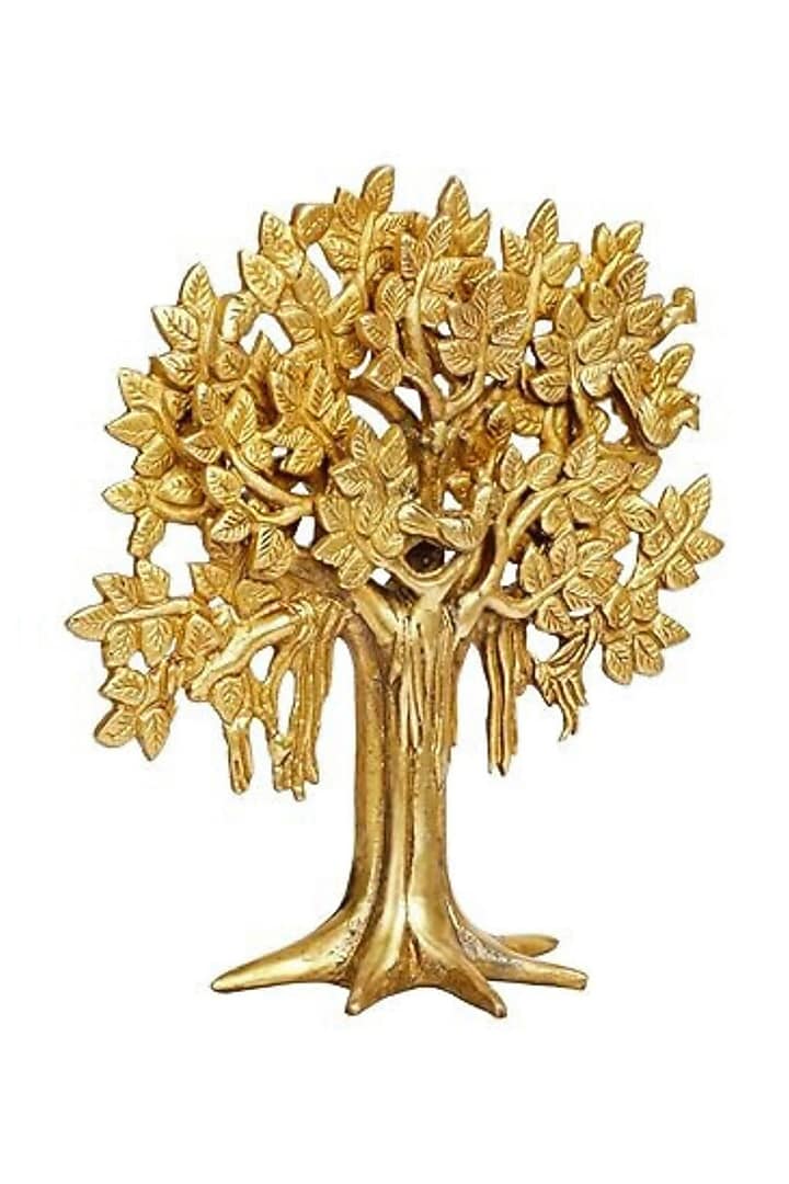 Gold Brass Kalpavriksha Tree Showpiece by The Advitya at Pernia's Pop Up Shop