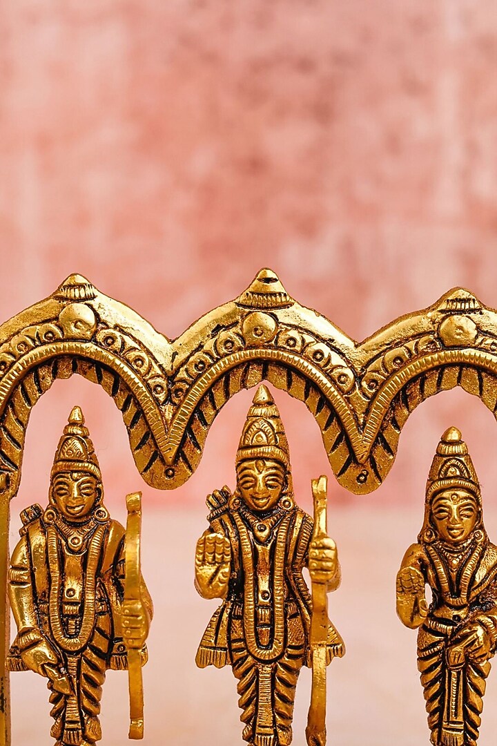 Gold Brass Lord Ram Darbar Idol by The Advitya at Pernia's Pop Up Shop