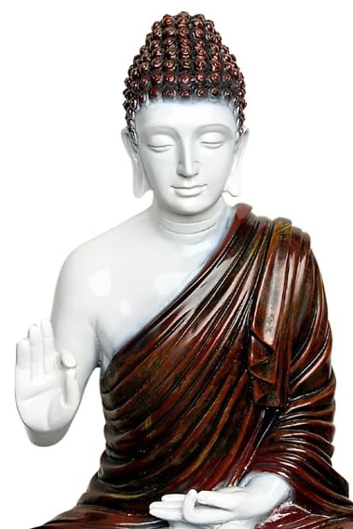 Brown Resin Lord Buddha Meditating Idol by The Advitya at Pernia's Pop Up Shop