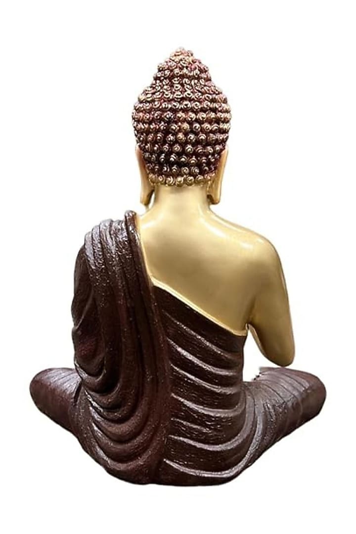 Brown Resin Lord Buddha Meditating Idol by The Advitya at Pernia's Pop Up Shop
