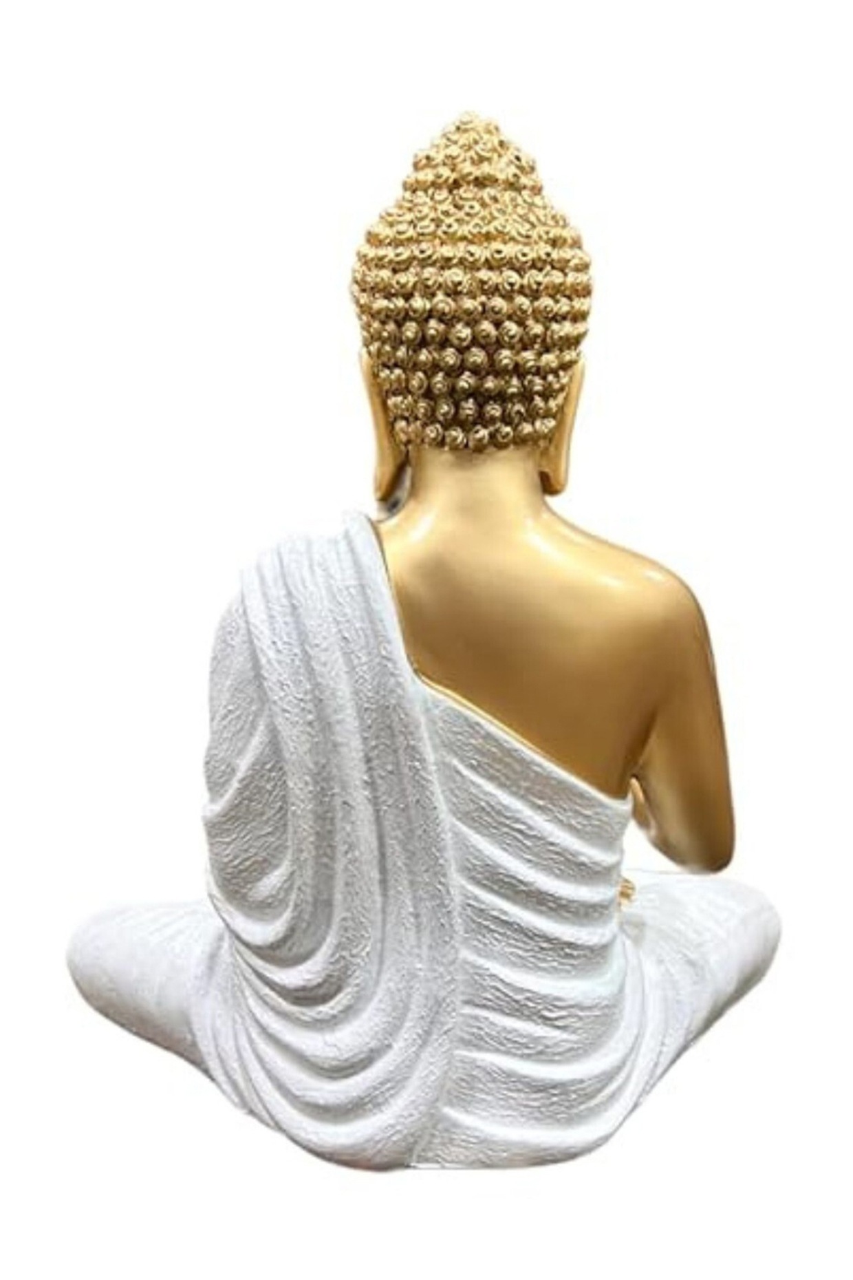 White Resin Lord Buddha Meditating Idol by The Advitya at Pernia's