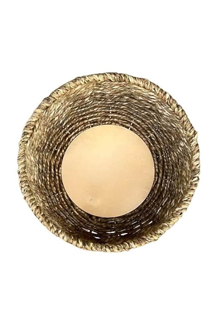 Brown Jute Planters (Set of 2) by The Advitya at Pernia's Pop Up Shop