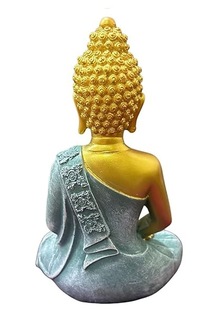 Grey Resin Lord Buddha Meditating Idol by The Advitya at Pernia's Pop Up Shop