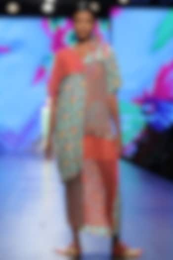 Multicolor Button Down Long Dress by Anupamaa Dayal