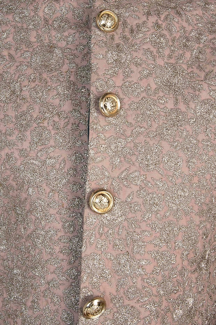 Copper zari embroidered sherwani set available only at Pernia's Pop Up Shop.