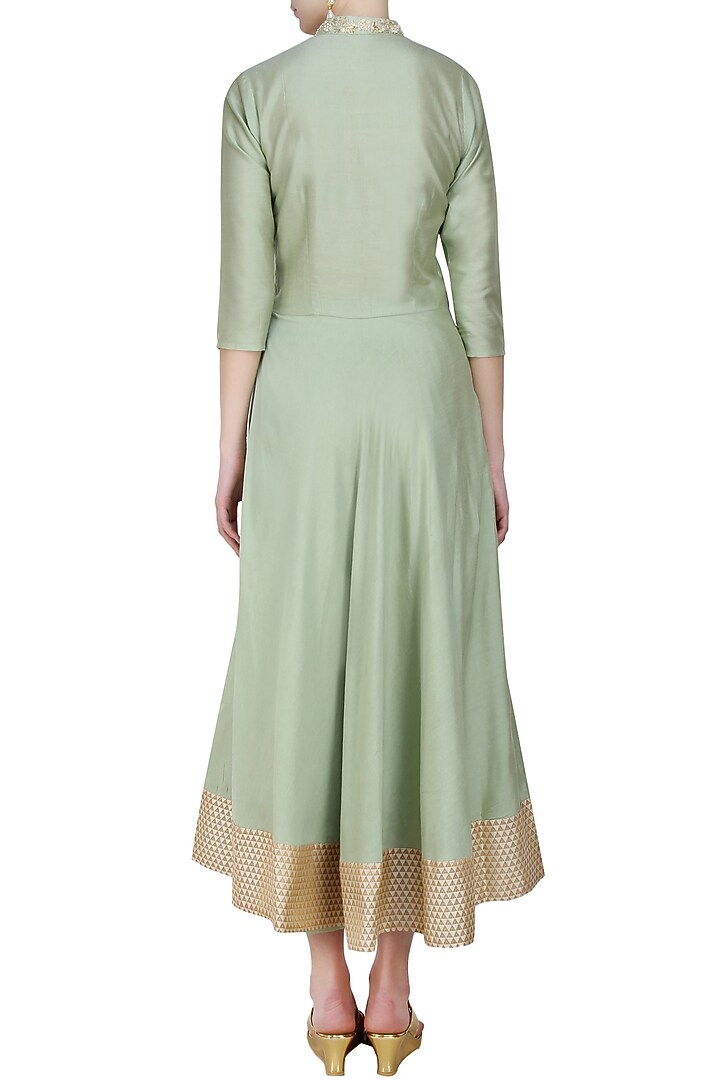 Anshul Apoorva-The DramaQueens presents Pistachio green kurta and straight pants set available only at Pernia's Pop Up Shop.