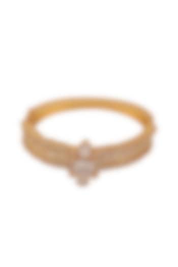 Gold Finish Bracelet With Zircon by AETEE