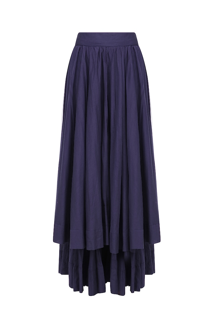 White and blue birds embroidered peplum top and skirt set available only at Pernia's Pop Up Shop.