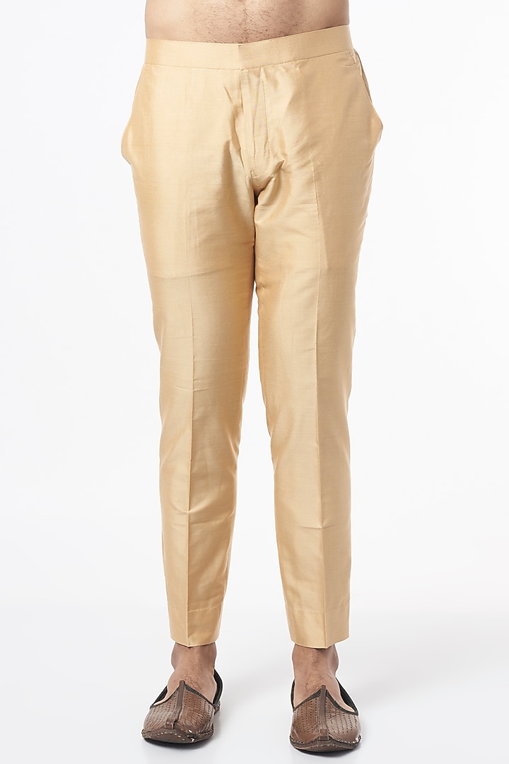 Brown Cotton Linen Kurta Set by Agape Men at Pernia's Pop Up Shop