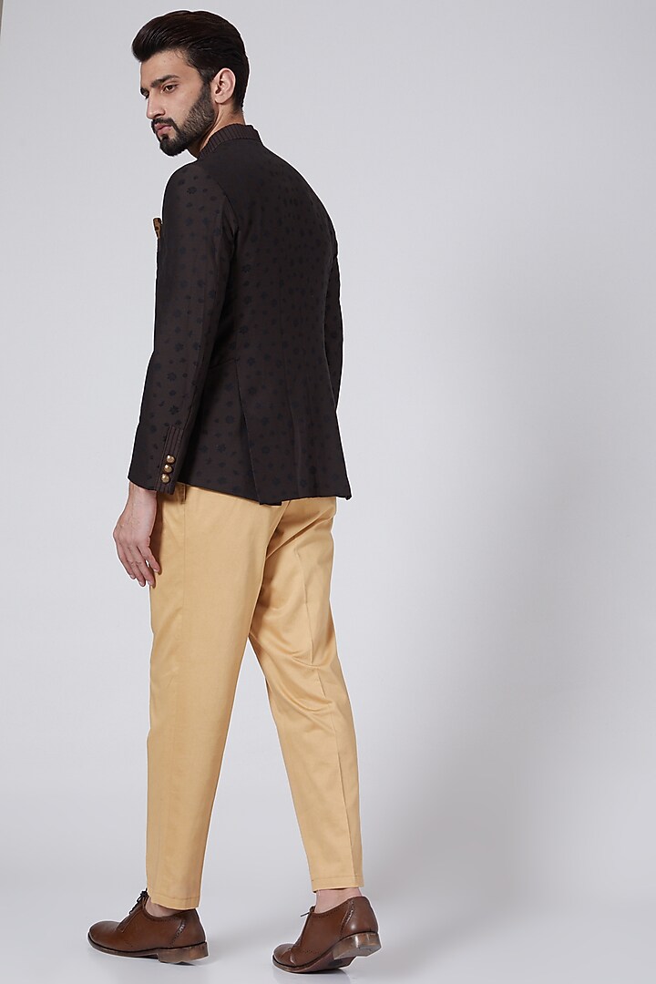Brown High-Low Suit Set by Agape Men at Pernia's Pop Up Shop