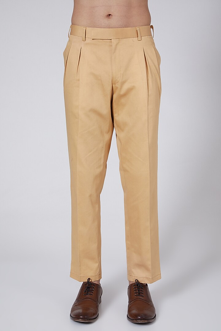 Brown High-Low Suit Set by Agape Men at Pernia's Pop Up Shop