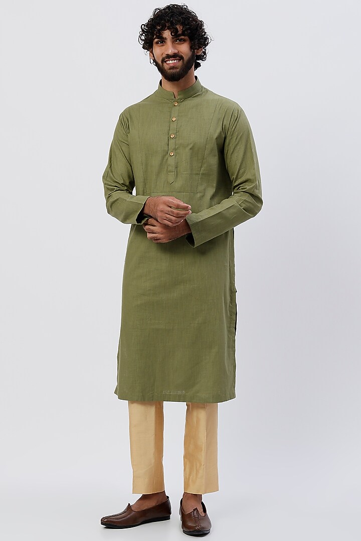 Brown Printed Indowestern Set by Agape Men at Pernia's Pop Up Shop