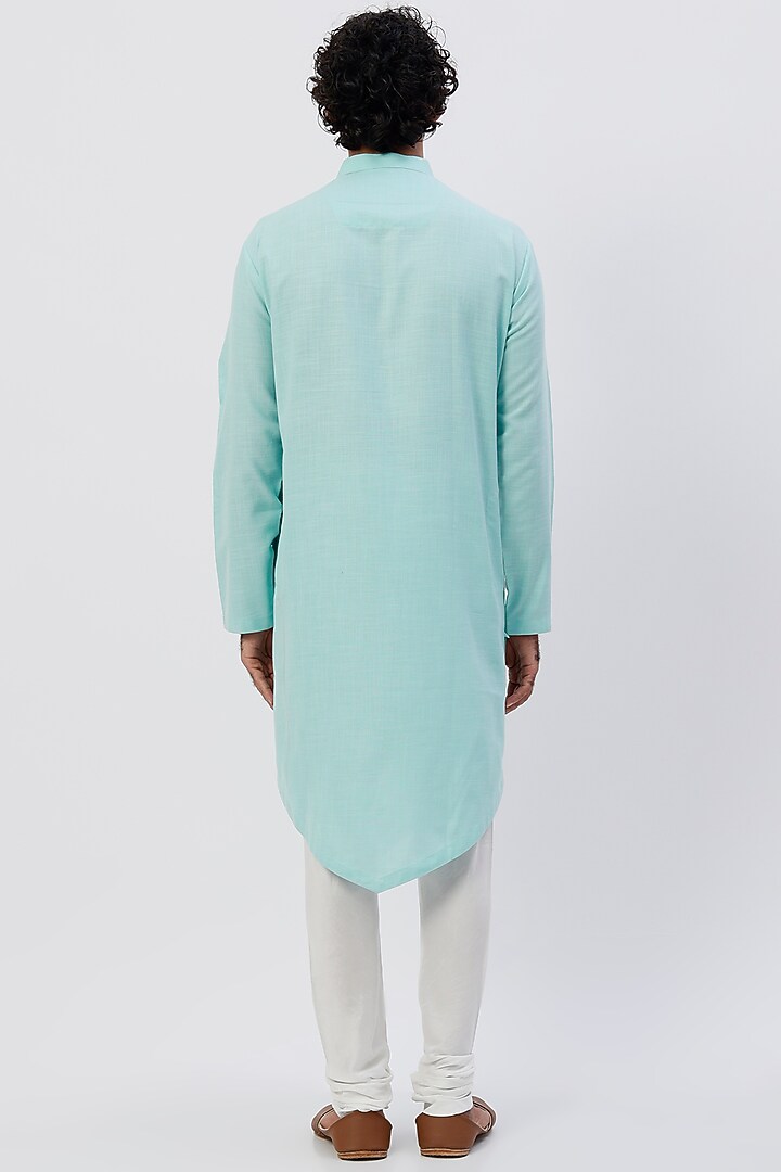 Beige Embroidered Nehru Jacket With Pleated Kurta Set by Agape Men at Pernia's Pop Up Shop