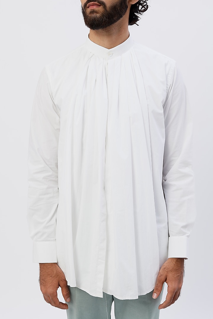 Mint Pleated Prince Suit Set by Agape Men at Pernia's Pop Up Shop