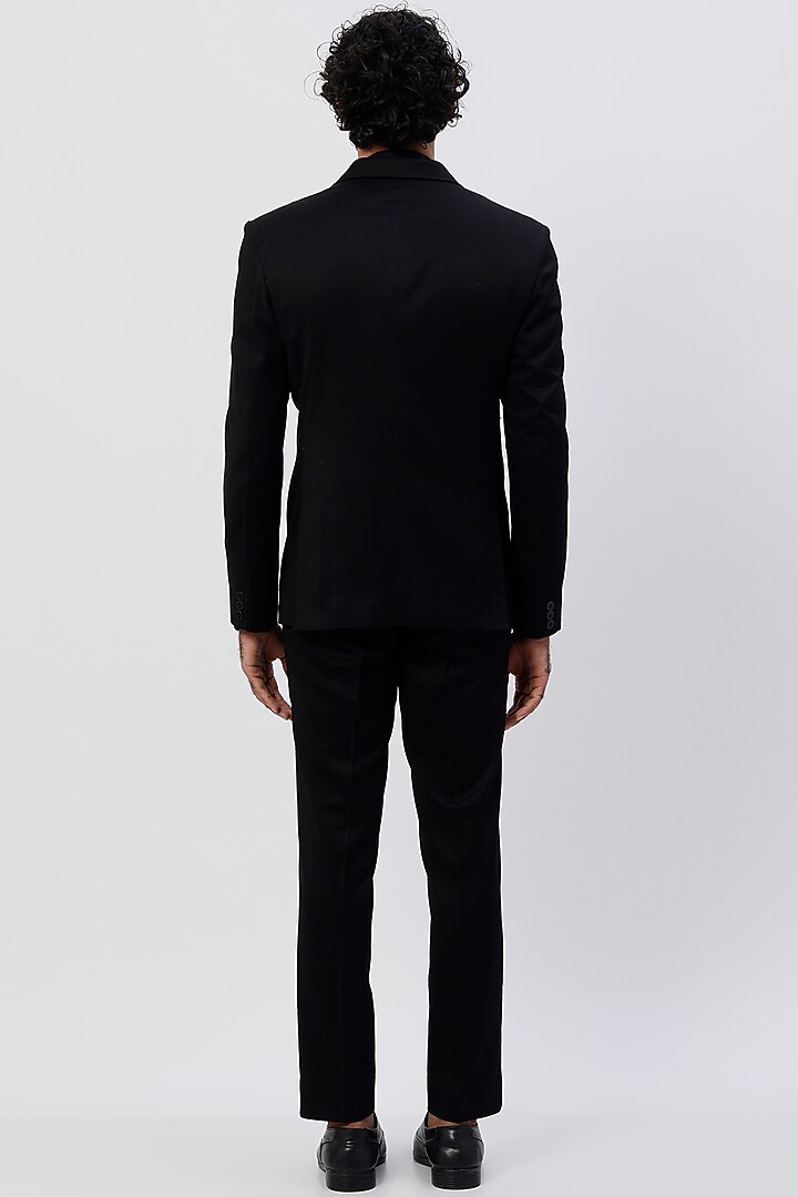 Black Suiting Tuxedo Set by Agape Men at Pernia's Pop Up Shop