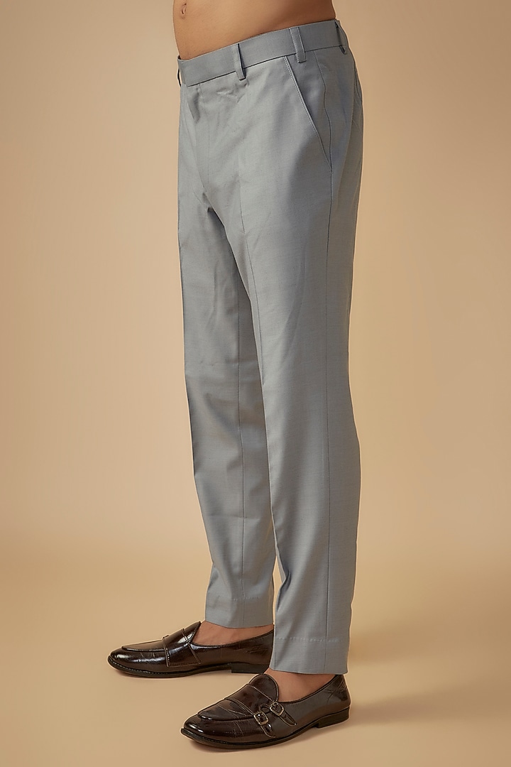 Grey Suiting Pintuck Blazer Set by Agape Men at Pernia's Pop Up Shop