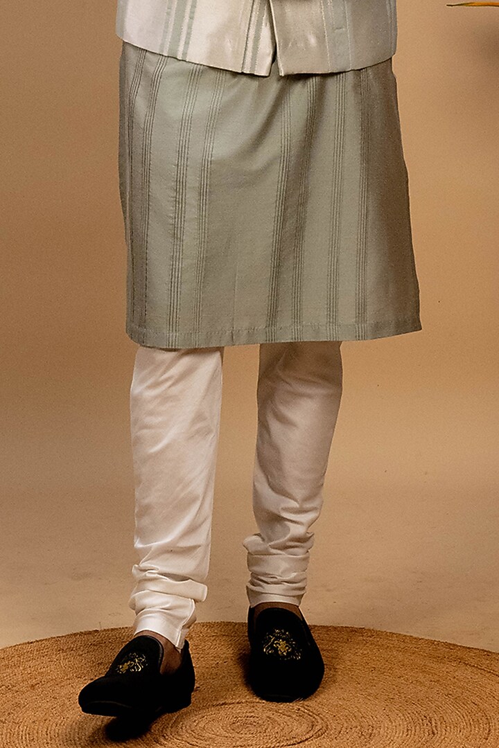 Silver Suiting Bundi Jacket Set by Agape Men at Pernia's Pop Up Shop