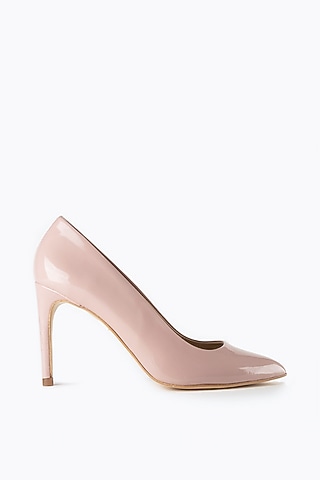 Nude Handmade Leather Pumps by Augustha