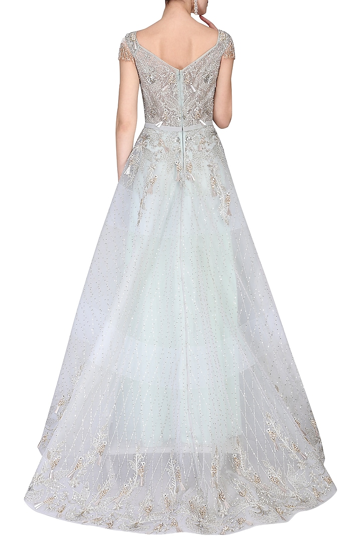Sea green embroidered gown available only at Pernia's Pop Up Shop.
