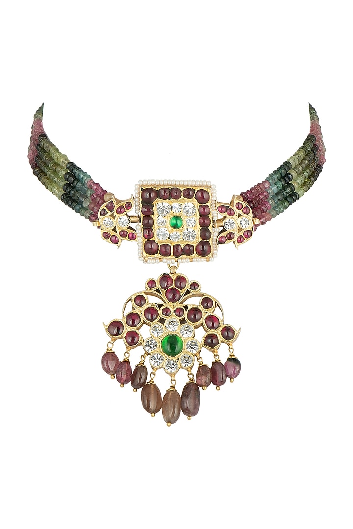 Gold Plated Pearl Choker Necklace In Sterling Silver
by Aaharya at Pernia's Pop Up Shop