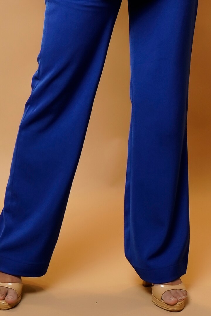 Royal Blue Crepe Co-Ord Set by AHI CLOTHING at Pernia's Pop Up Shop