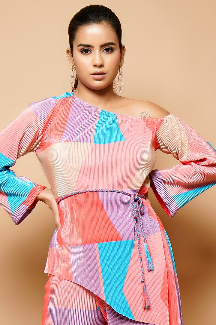 Multi-Colored Crush Co-Ord Set by AHI CLOTHING at Pernia's Pop Up Shop