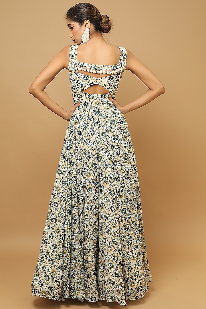 Multi-Coloured Printed Vacation Dress by AHI CLOTHING at Pernia's Pop Up Shop