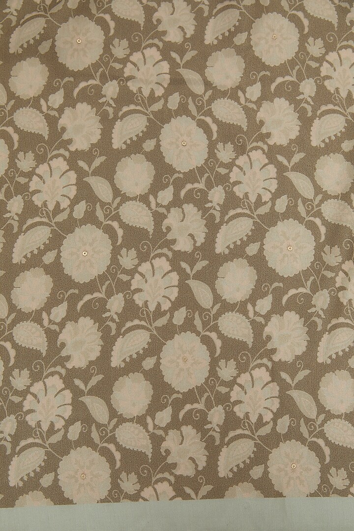 Grey Viscose Floral Printed Party Wear Saree Set by Aharin India at Pernia's Pop Up Shop
