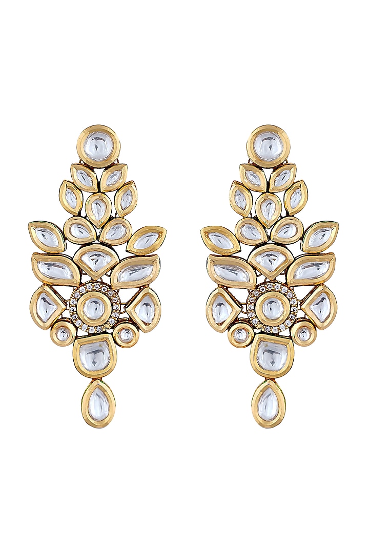 Polki Earrings Kundan Earrings Polki Jewelry Kundan Stud Earring