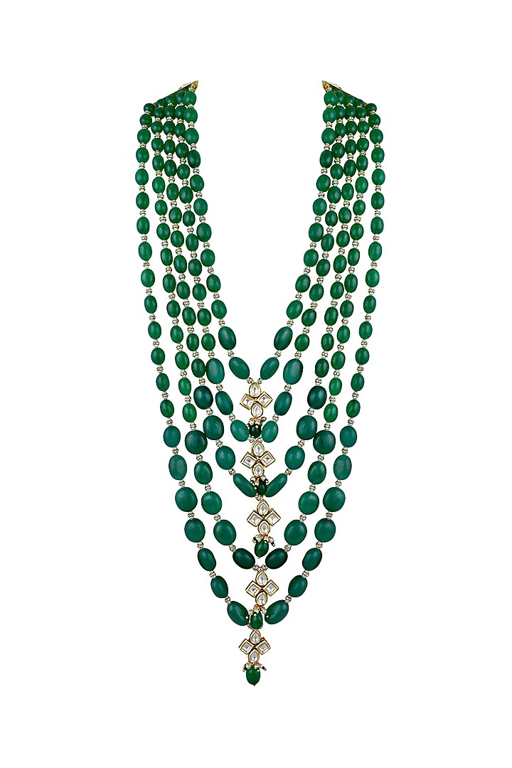 Green Beaded Necklace Design by Anayah Jewellery at Pernia's Pop Up