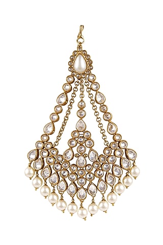 Gold Finish Pearl Pasa by Anayah Jewellery