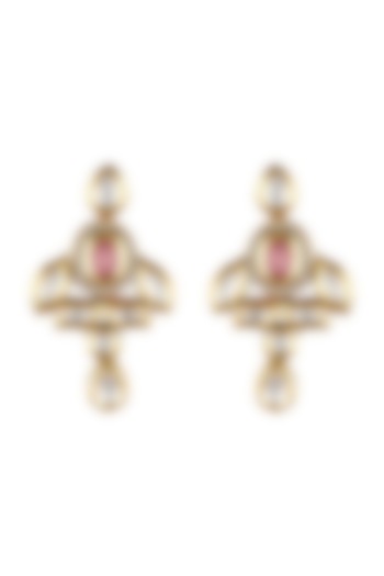 Gold Finish Pearl Earrings by Anayah Jewellery at Pernia's Pop Up Shop