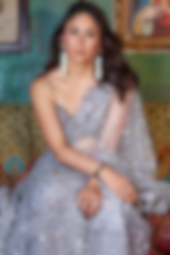 Black Rhodium Finish Pearl Earrings by Anayah Jewellery at Pernia's Pop Up Shop