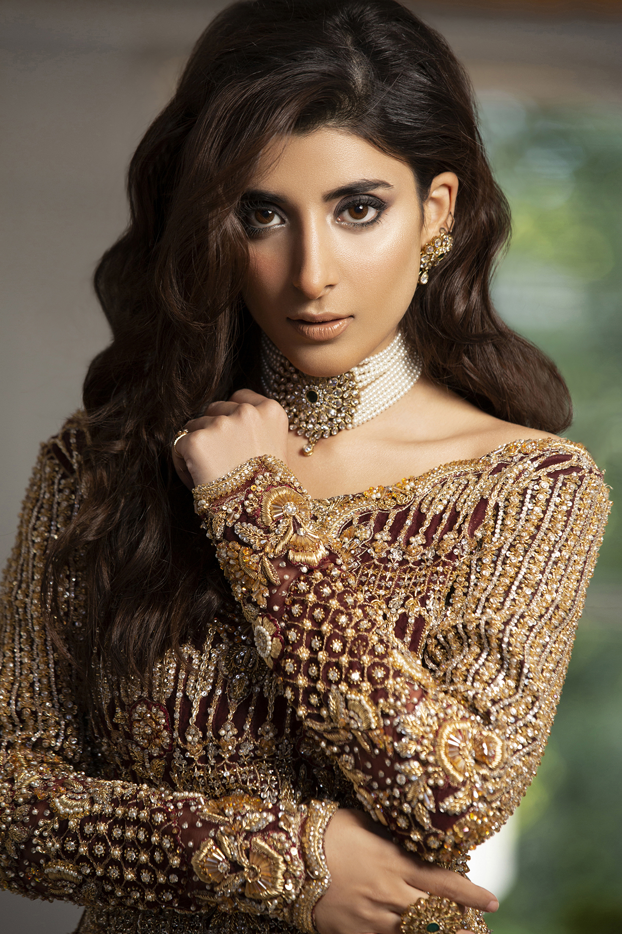 Antique Gold Finish Necklace Set by Anayah Jewellery at Pernia's Pop Up Shop