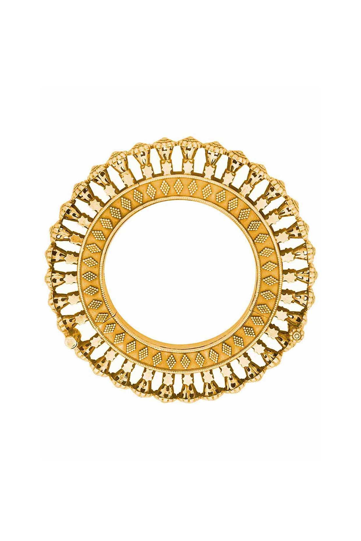 Gold Plated Gokhru Kada In Sterling Silver by Ahilya Jewels