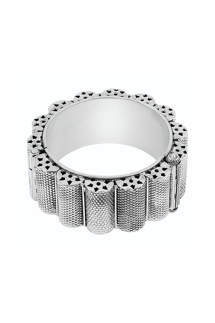 Silver Finish Bracelet In Sterling Silver by Ahilya Jewels at Pernia's Pop Up Shop