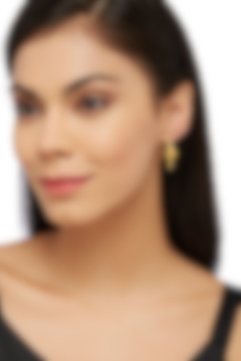 Gold Plated Temple Hoop Earrings In Sterling Silver by Ahilya Jewels at Pernia's Pop Up Shop