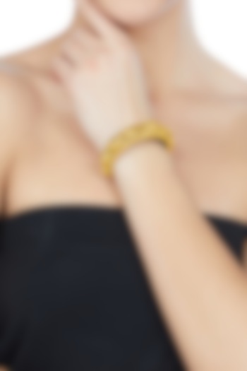 Gold Plated Peacock Kada Bangle by Ahilya Jewels at Pernia's Pop Up Shop