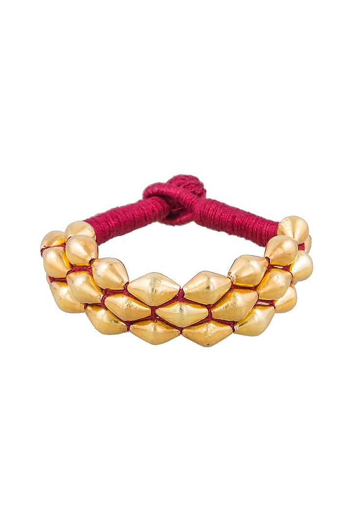 Gold Plated Dholki Beaded Armband by Ahilya Jewels