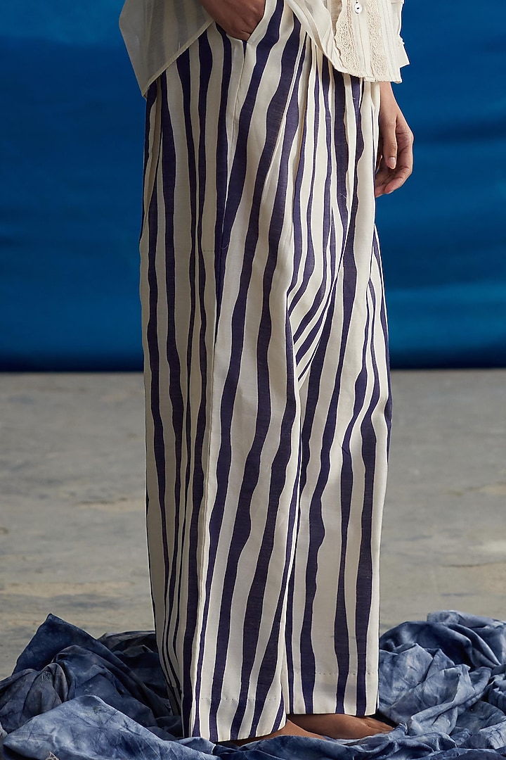 Ivory Chanderi Shirt by Ahmev at Pernia's Pop Up Shop