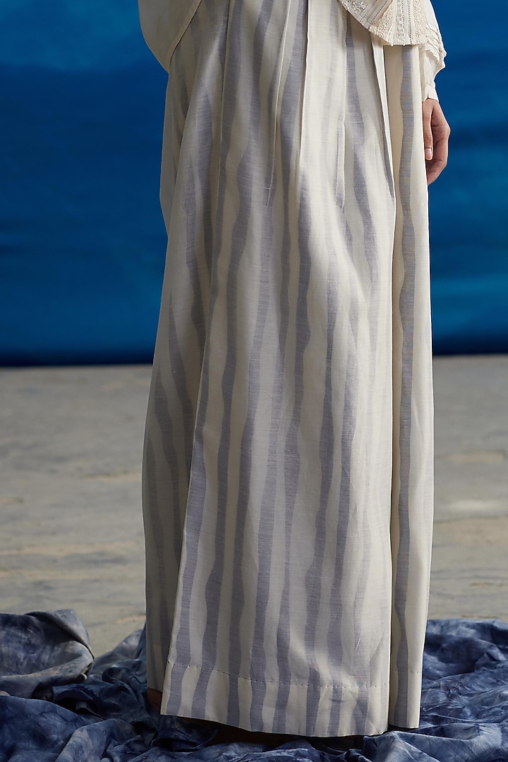 Ivory Chanderi Shirt by Ahmev at Pernia's Pop Up Shop