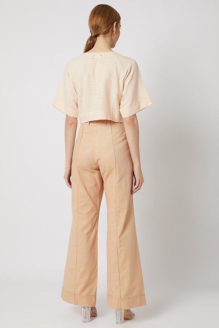 Peach Top With Raglan Sleeves by Ahmev at Pernia's Pop Up Shop