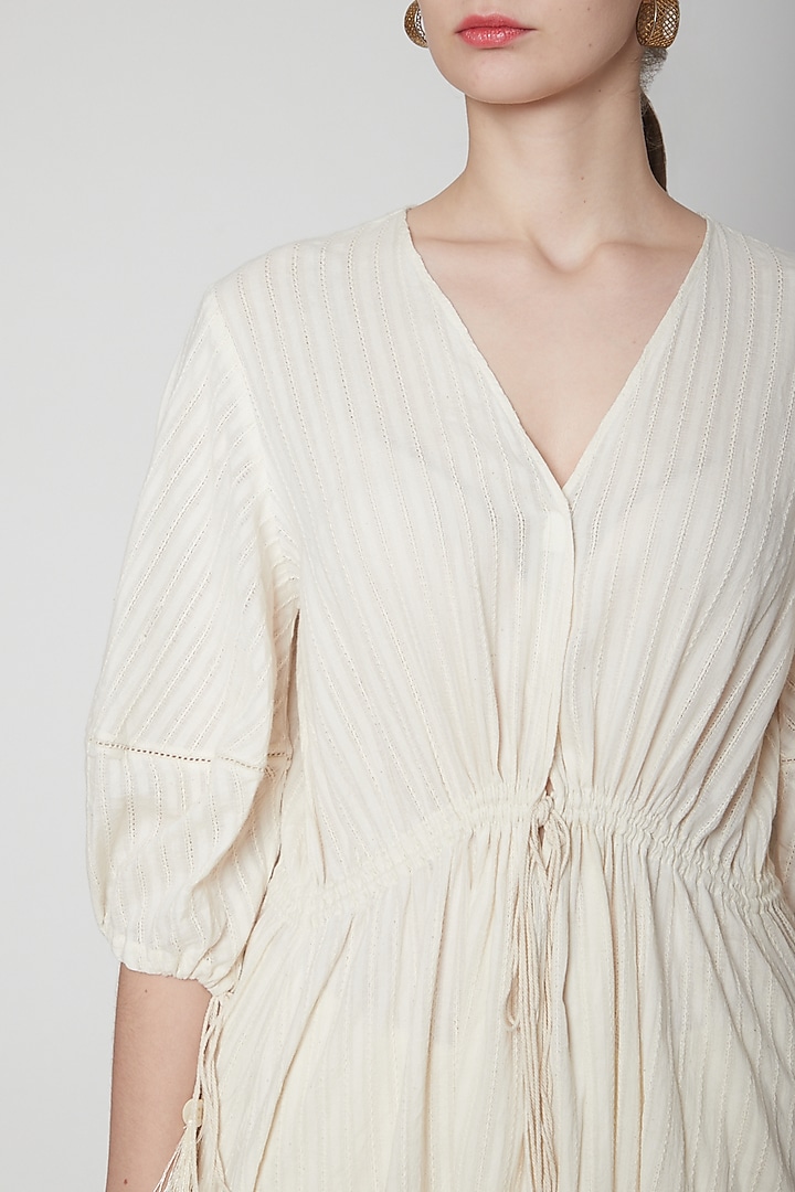 Ivory Overlay With Lace Gathering by Ahmev at Pernia's Pop Up Shop