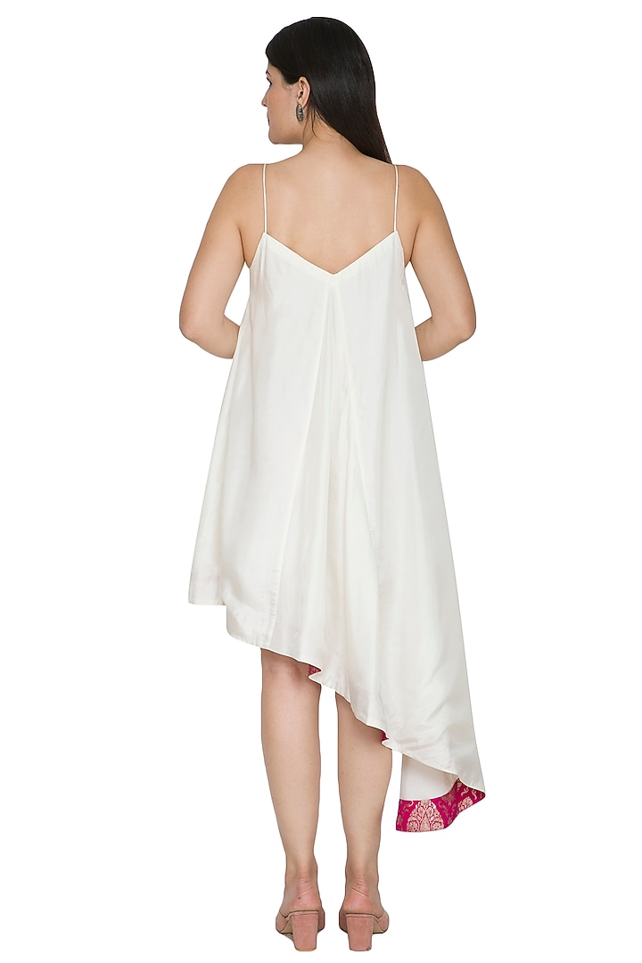White Embroidered Strappy Vacation Dress by Ahmev at Pernia's Pop Up Shop
