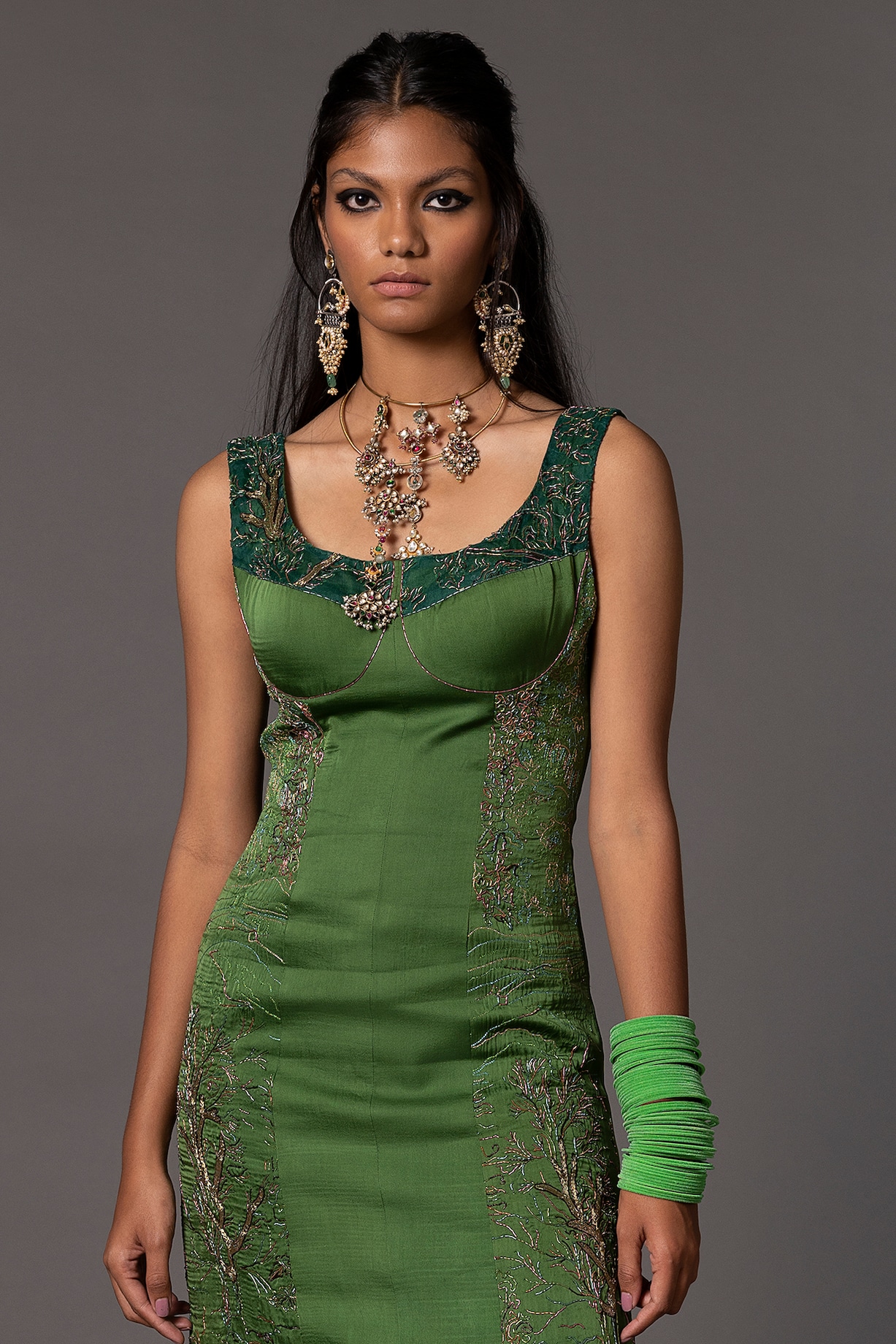 ghost meryl dress green Rent Ghost London Green Dress UK 8