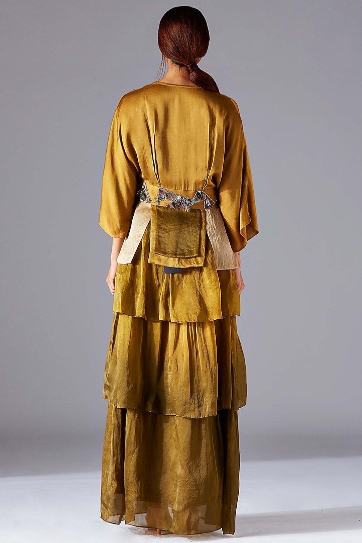 Martina Olive Tiered Vacation Dress With Top by A Humming Way at Pernia's Pop Up Shop